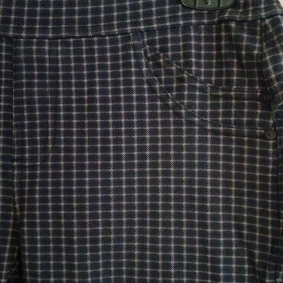 Santuary stretchy  blue/tan plaid pants. Size small. Cute and comfy. - Picture 3 of 8